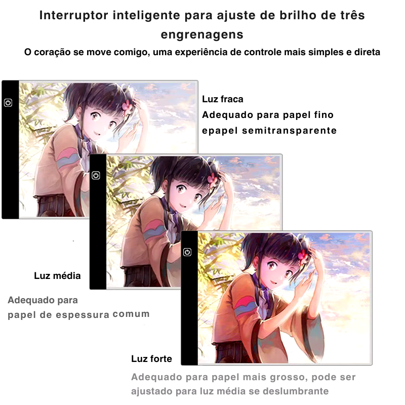 Caderno Led Para Desenho