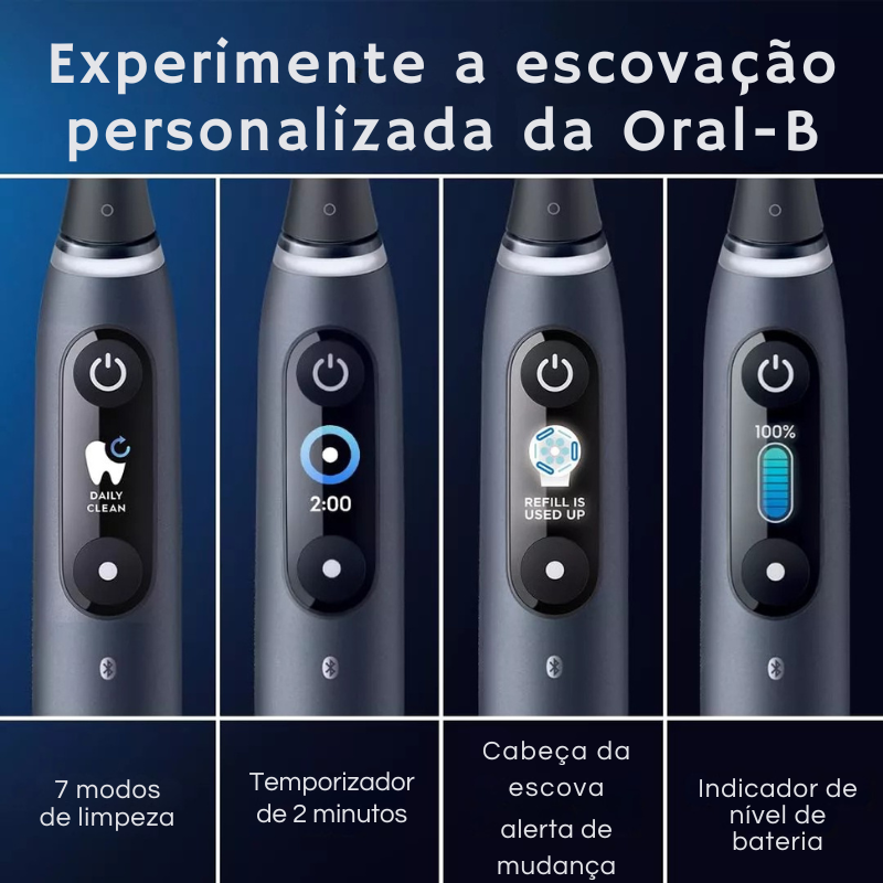 Escova De Dentes Elétrica Oral-b Io Series 9 Com 4 Cabeças