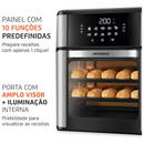 Fritadeira Air Fryer Forno Oven 12L Mondial Preto/Inox 2200W AFON-12L-BI
