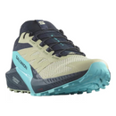Salomon Sense Ride 5 Tênis Masculino  Bege Azul Trail Running