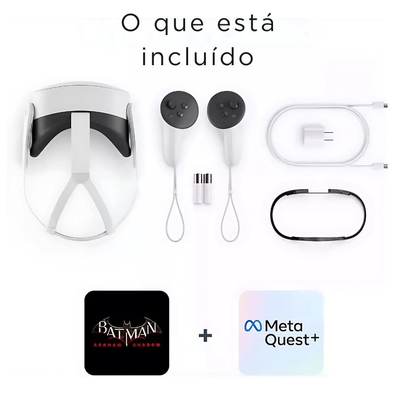 Meta Quest 3S 256GB – Inclui Batman: Arkham Shadow