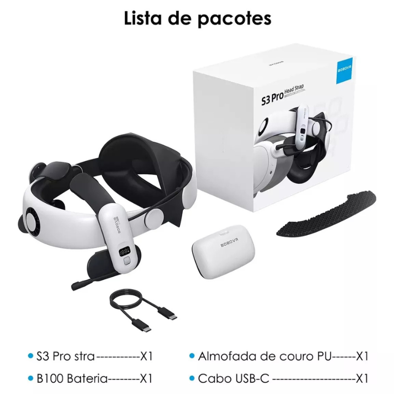 Bobovr S3 Pro Super  10000mah Bateria Para Quest 3/3s