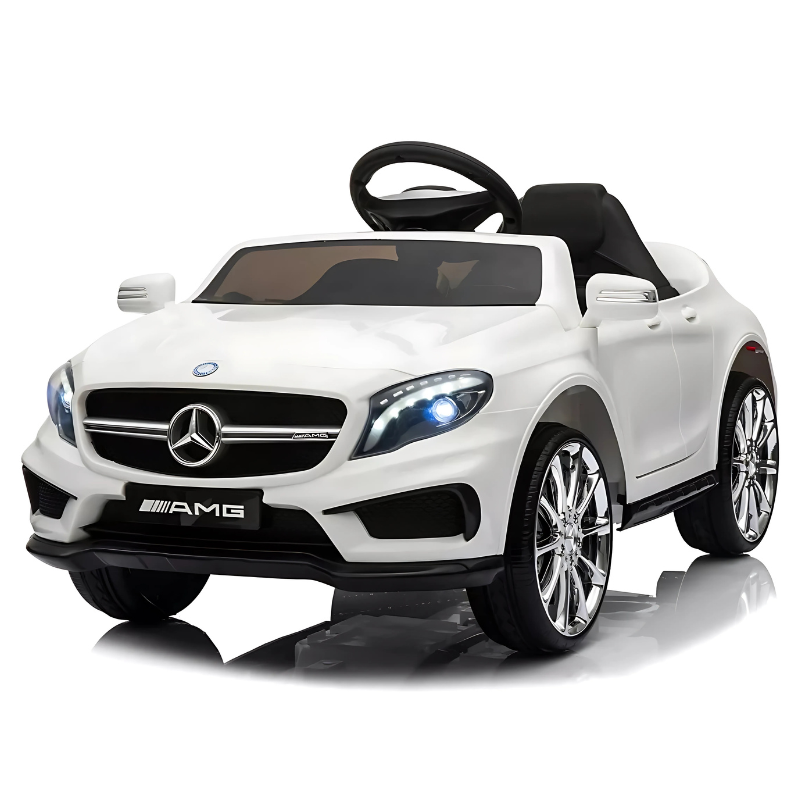 Carrinho Elétrico Infantil Mini Mercedes C/ Controle Branco