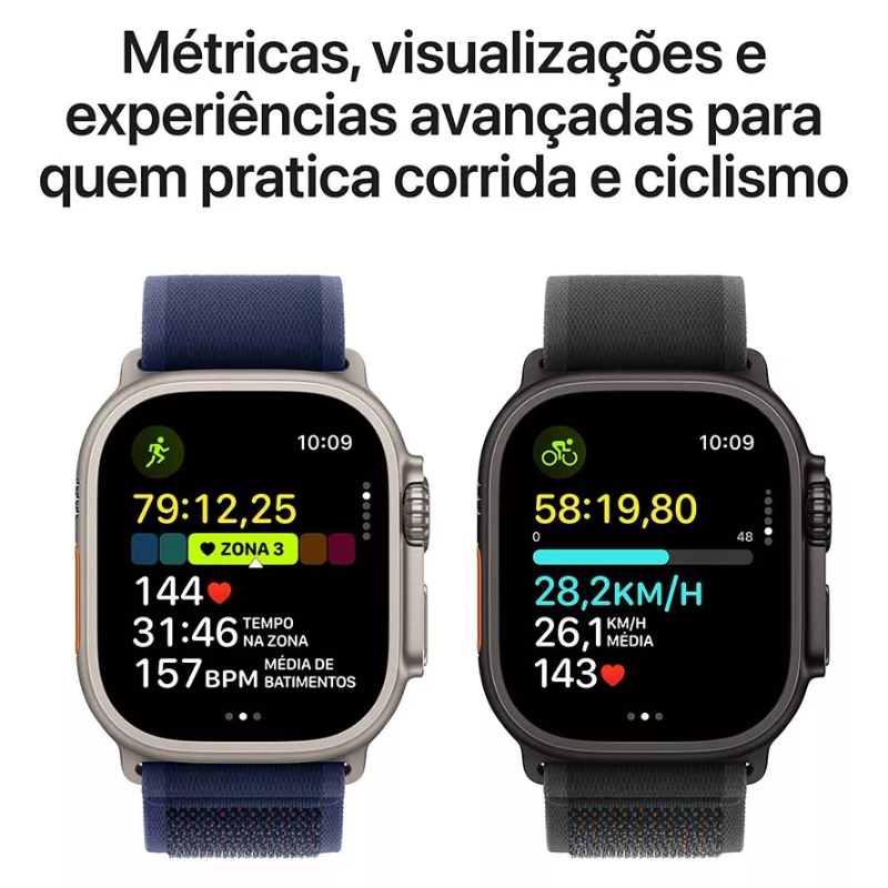 Apple Watch Ultra 2 GPS + Cellular  Titânio de 49 mm – M/G