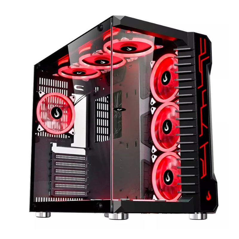 Gabinete Gamer Aquario Rise Mode Galaxy Glas Mid Tower