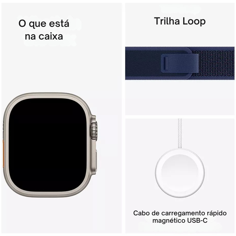 Apple Watch Ultra 2 GPS + Cellular  Titânio de 49 mm – M/G