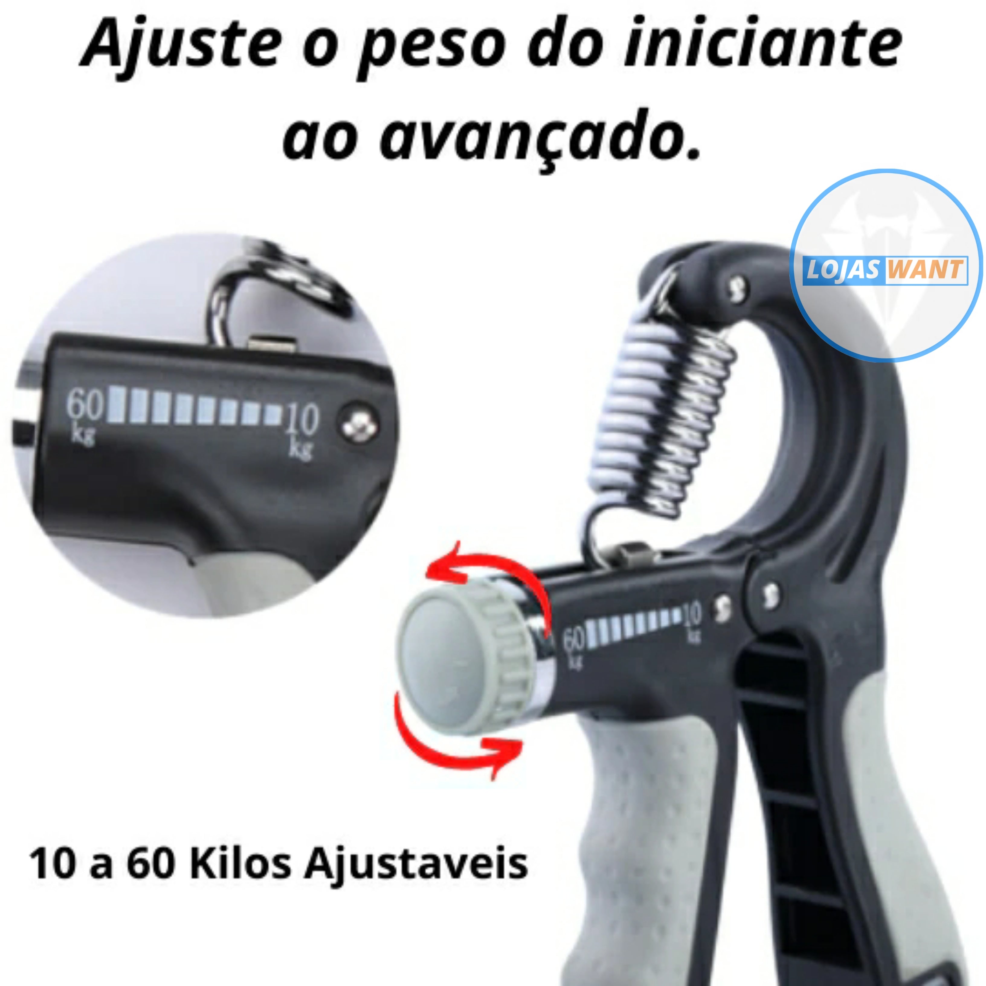 Hand Gripe Antebraços Fortes e Grandes