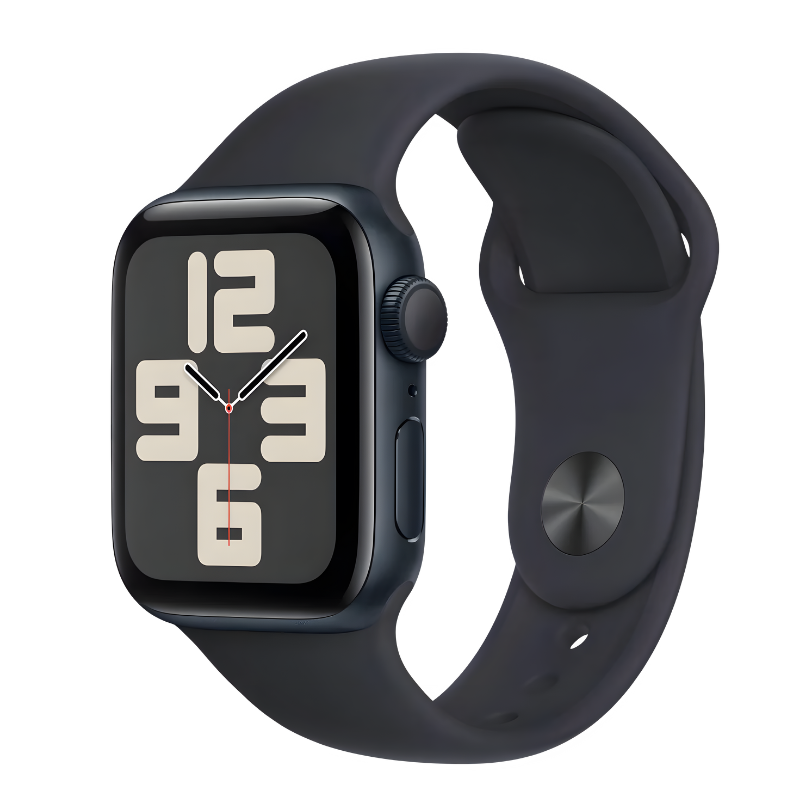Apple Watch SE GPS + Caixa meia-noite de alumínio 40 mm - M/G