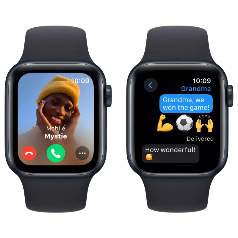 Apple Watch SE GPS + Caixa meia-noite de alumínio 40 mm - M/G