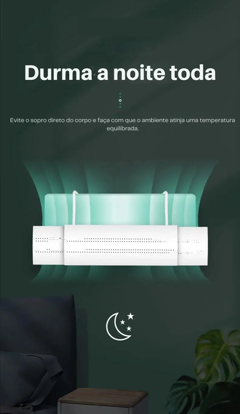 Defletor Ajustável para Ar-Condicionado