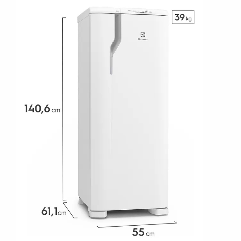 Geladeira Electrolux Cycle Defrost 240L Degelo Prático Uma Porta  RE31