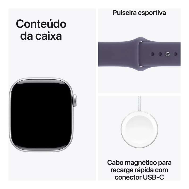 Apple Watch Series 11 GPS - Caixa prateada de alumínio – 42 mm