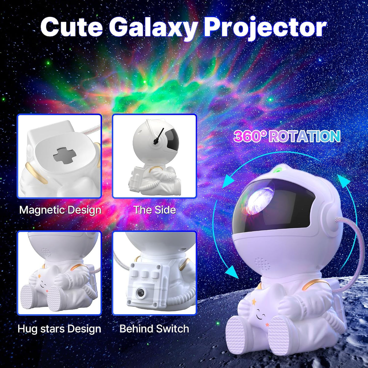 Macchiatto Proyector de cielo estrellado astronauta