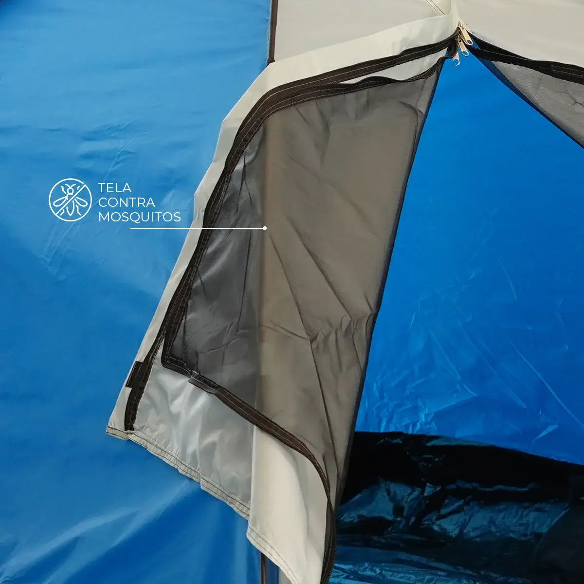 Barraca de Camping Impermeável para 2 Pessoas com Tela