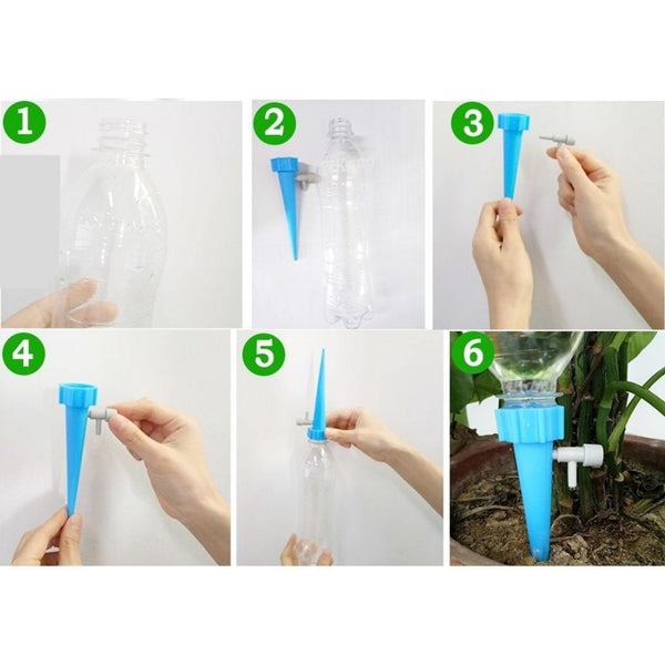 Irrigador Automático Acoplável de Garrafa Pet para Plantas