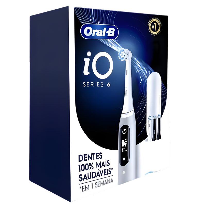 Escova de Dente Elétrica Oral B iO Series 6 Cinza 100-240V