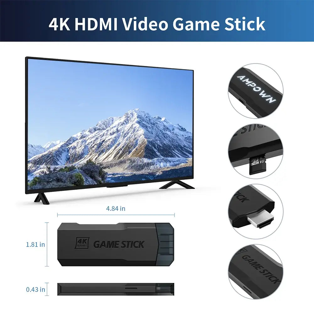 GD20 Console Retro Portátil 4K 70K Jogos