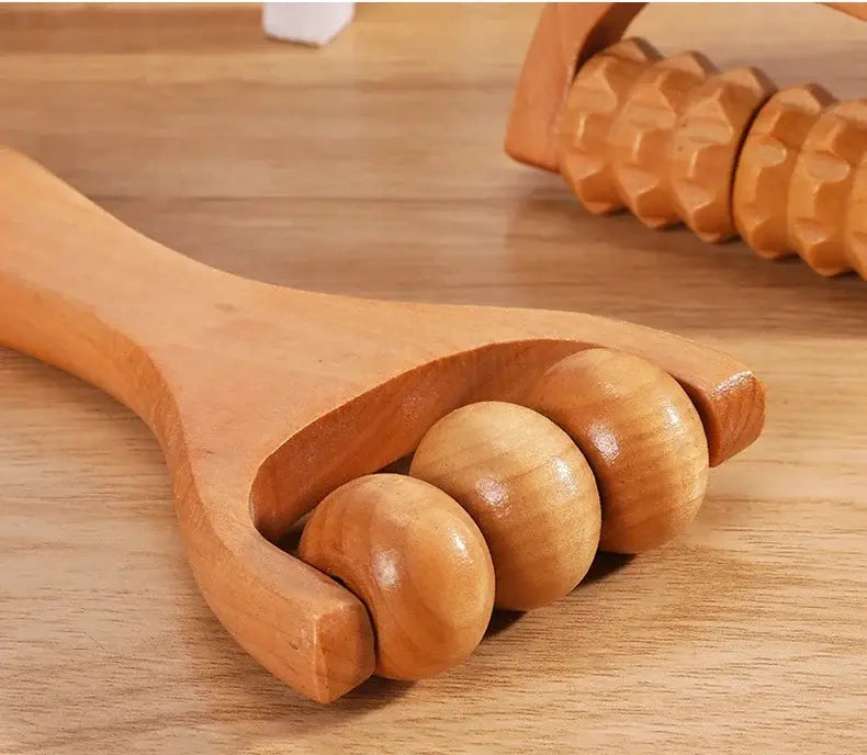 Mini Massageador de Madeira para Corpo