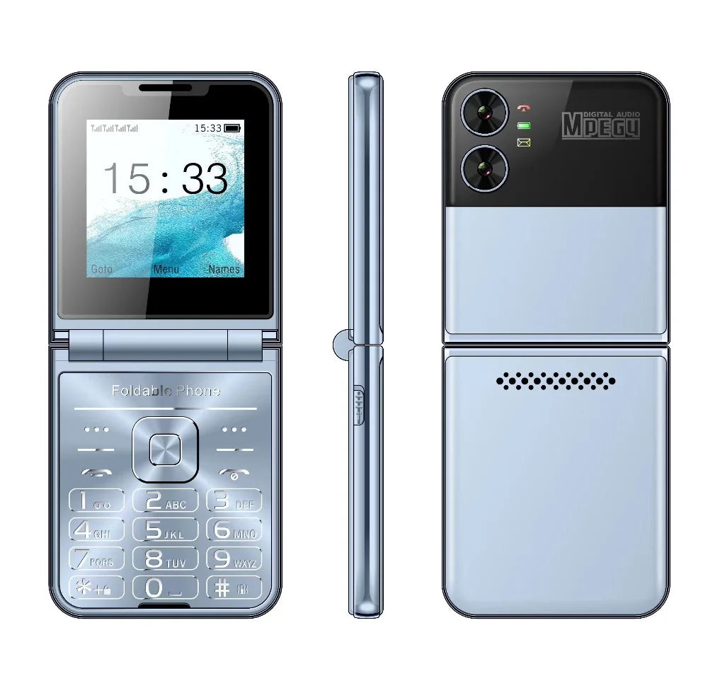 Celular Slim com Capa Dobrável