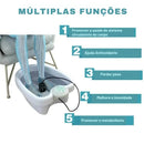 Spa para os pés ou dispositivo de banho iônico para os pés com água e eletrodos.