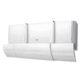 Unidade de ar-condicionado de parede com um design branco e elegante.
