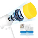 Escova de dentes elétrica com componentes internos visíveis e uma porta de carregamento USB.