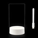 Base de lâmpada LED 3D com um painel de acrílico transparente e uma caneta de luz separada.