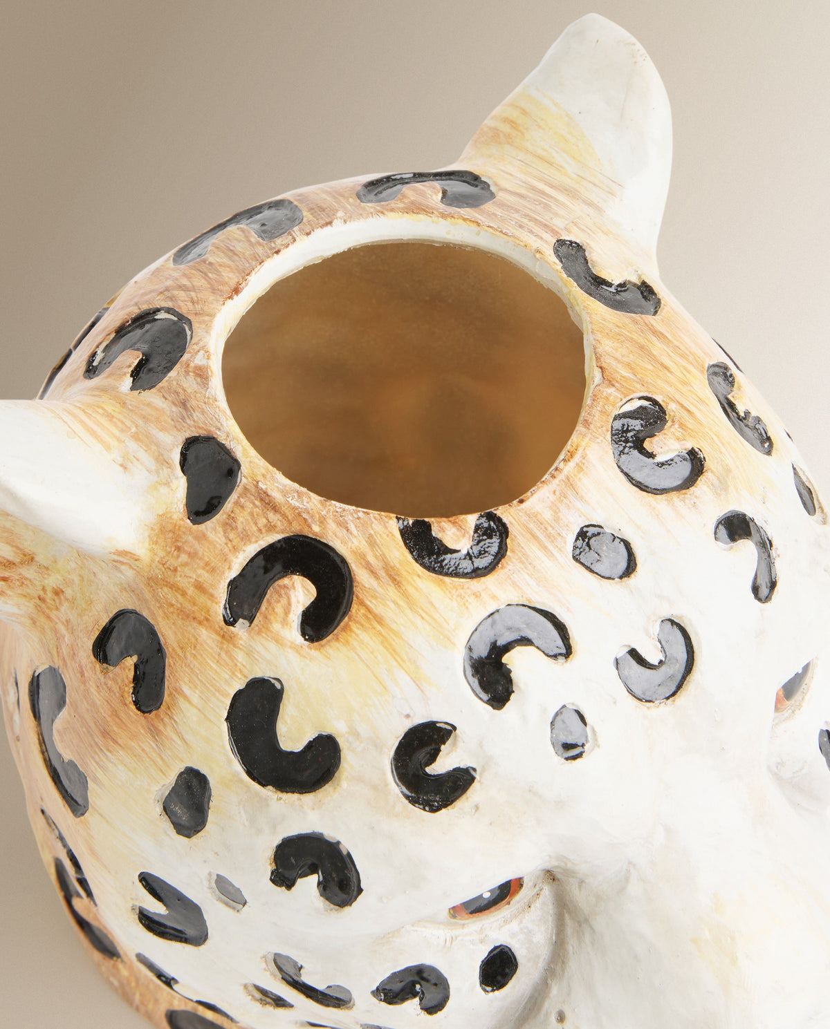 Jarrón decorativo Tigre Animal - Negro
